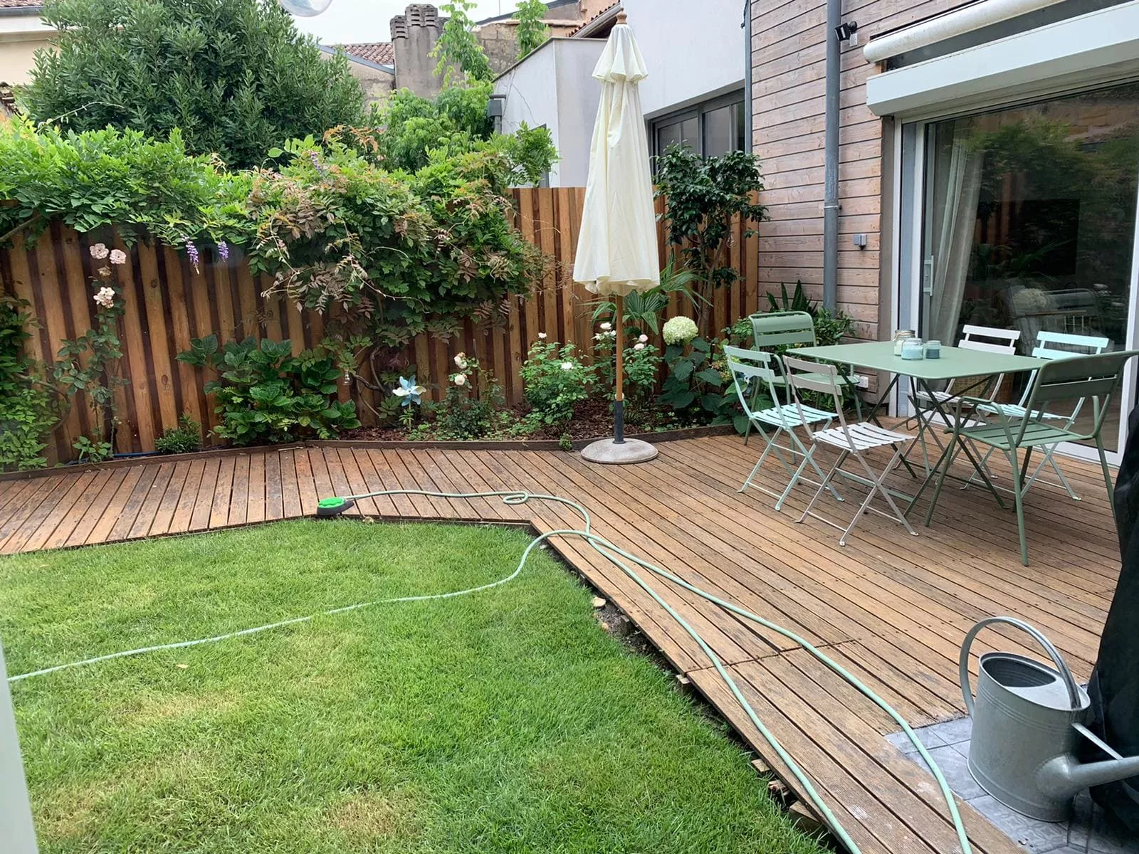 jardin échoppe rénovée bordeaux